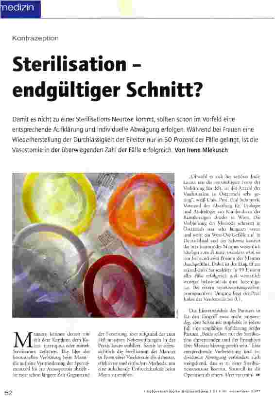 Vorschauseite 1: Sterilisation -endgültiger Schnitt?