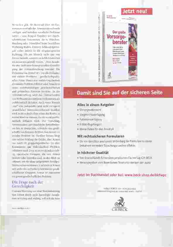 Vorschauseite 3: Armut darf nicht entpolitisiert werden