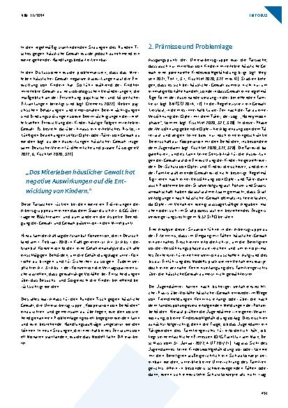 Vorschauseite 2: Das „Modell Lahn-Dill“ – Familiengerichtliche Verfahren und Behördenzusammenarbeit bei häuslicher Gewalt