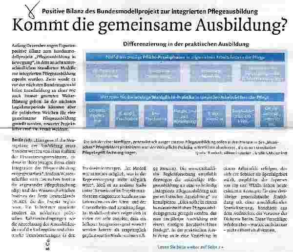 Vorschauseite 1: Kommt die gemeinsame Ausbildung?