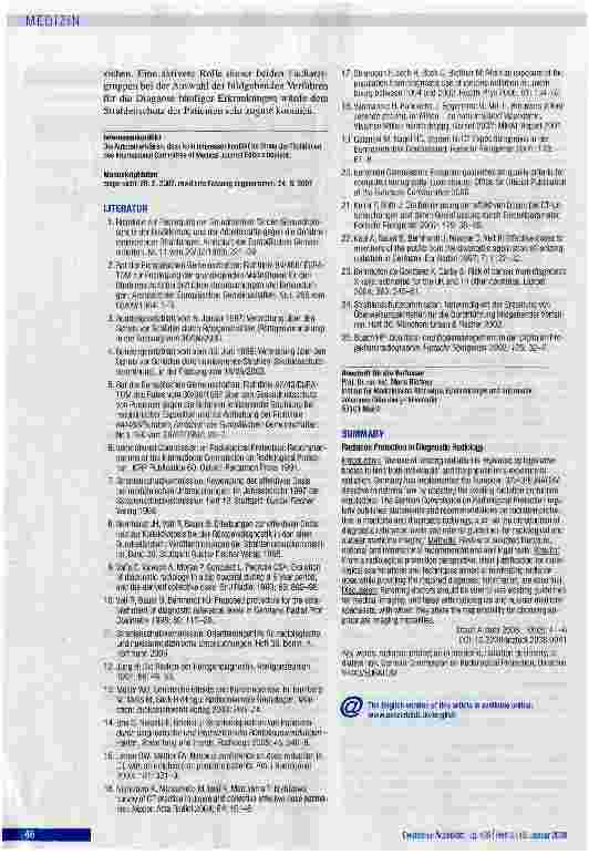 Vorschauseite 4: Strahlenschutz in der diagnostischen Radiologie