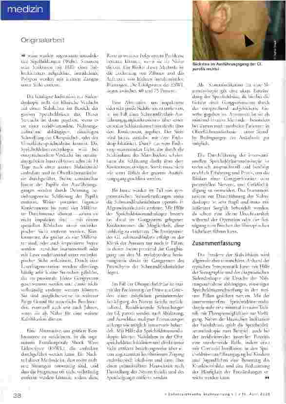 Vorschauseite 3: Sialolithiasis
