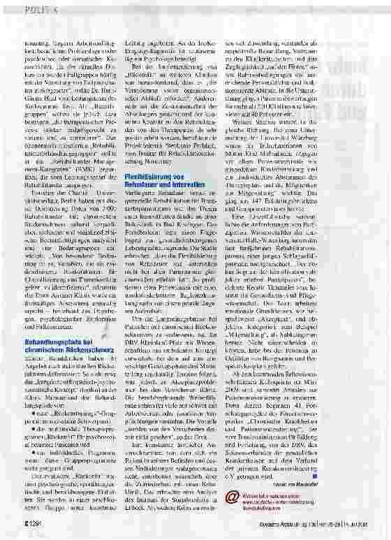 Vorschauseite 2: Mehr Qualität durch Leitlinien und Fallgruppen