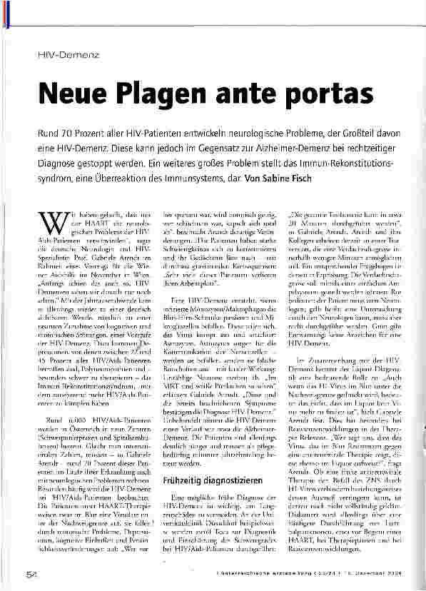 Vorschauseite 1: Neue Plagen ante portas