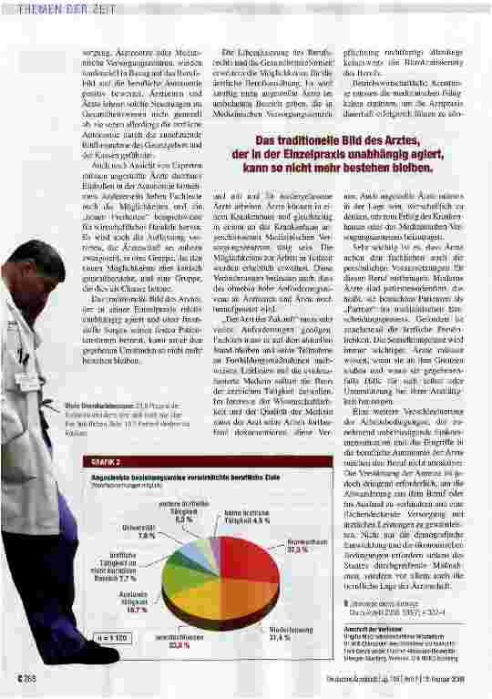 Vorschauseite 3: Arztinnen und Arzte beklagen die Einschränkung ihrer Autonomie