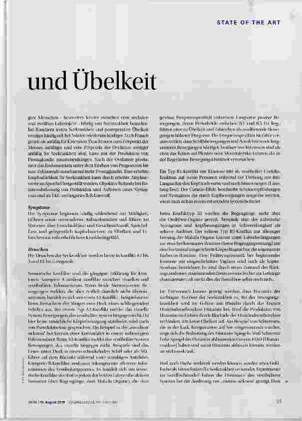 Vorschauseite 2: Seekrankheit und Übelkeit
