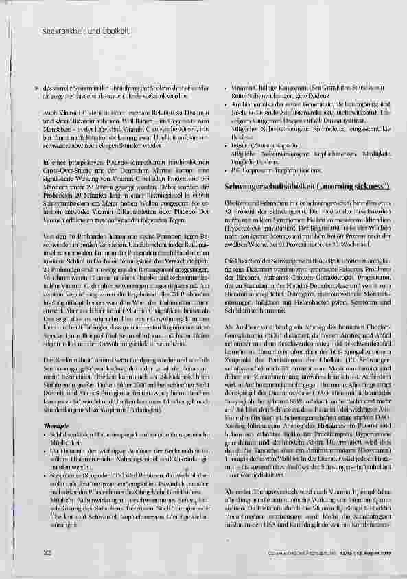 Vorschauseite 3: Seekrankheit und Übelkeit