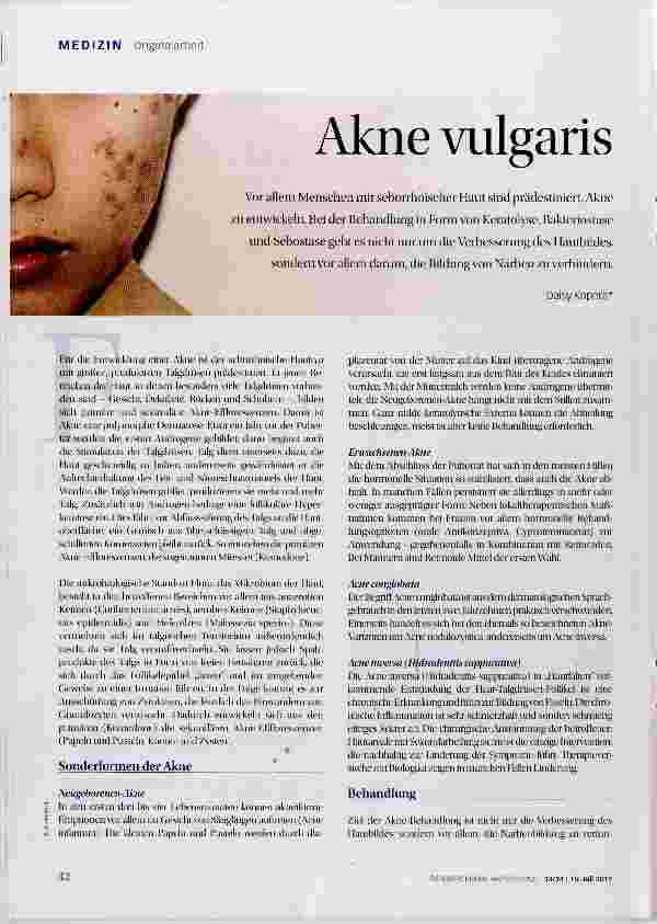 Vorschauseite 1: Akne vulgaris