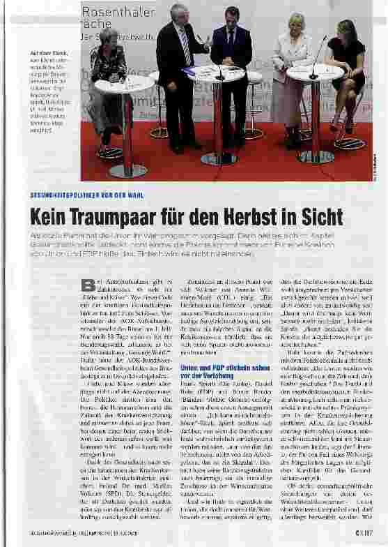 Vorschauseite 1: Kein Traumpaar für den Herbst in Sicht