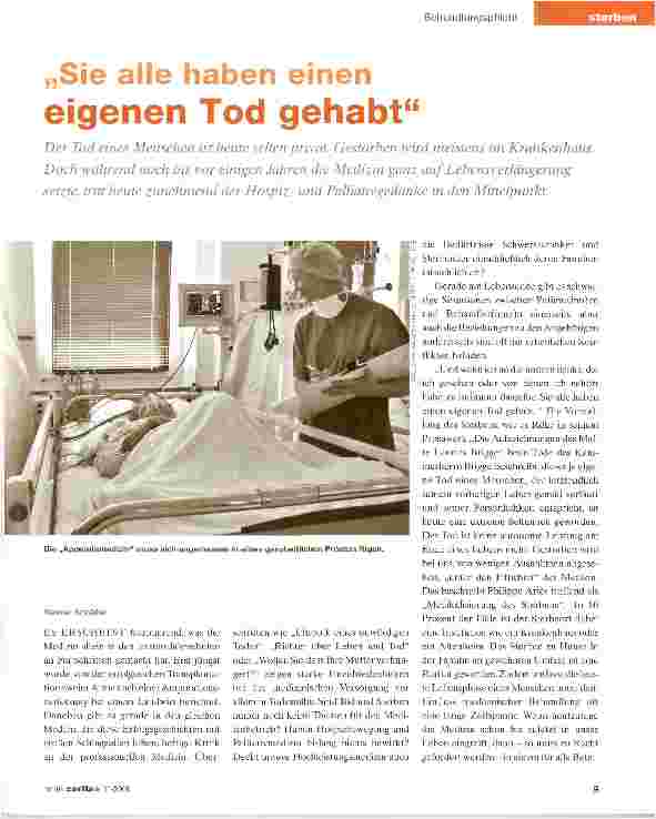 Vorschauseite 1: „Sie alle haben einen eigenen Tod gehabt