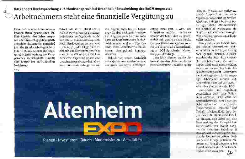 Vorschauseite 1: Arbeitnehmern steht eine finanzielle Vergütung zu