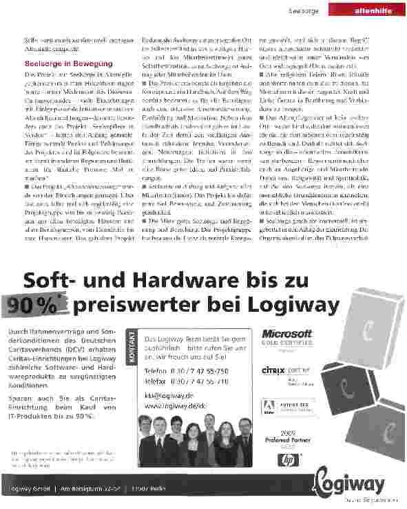 Vorschauseite 3: Qualitätsgesicherte Pflege - auch für die Seele