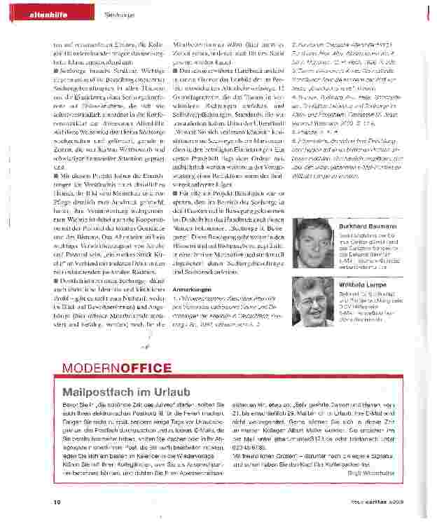 Vorschauseite 4: Qualitätsgesicherte Pflege - auch für die Seele