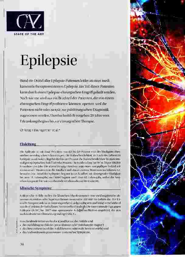 Vorschauseite 1: Epilepsie