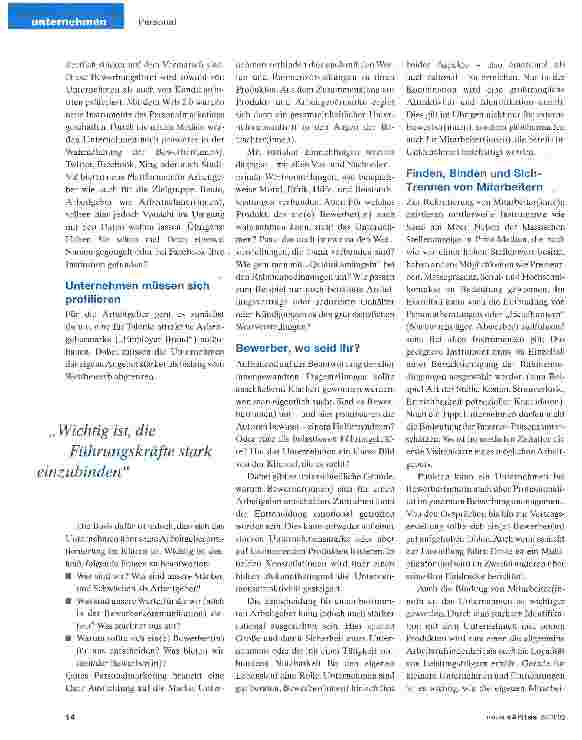 Vorschauseite 3: Personalmarketing lohnt sich
