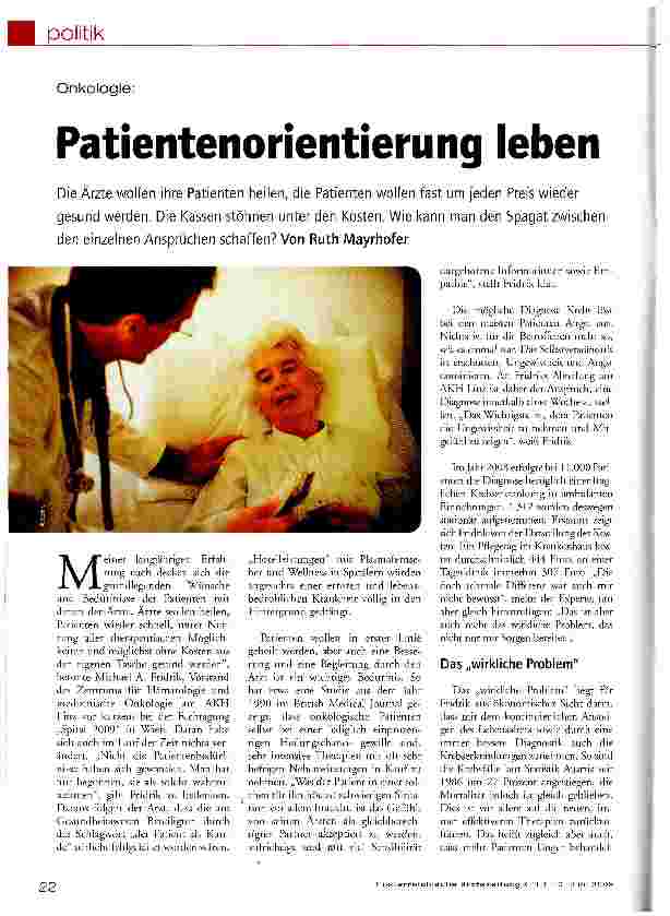Vorschauseite 1: Patientenorientierung leben
