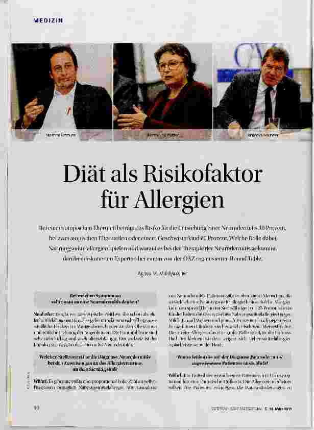 Vorschauseite 1: Diät als Risikofaktor für Allergien