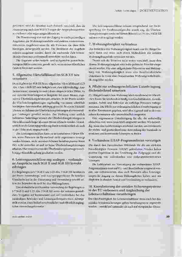 Vorschauseite 3: Arbeit mit Klienten aus anderen EU- Mitgliedstaaten in prekären Lebenslagen