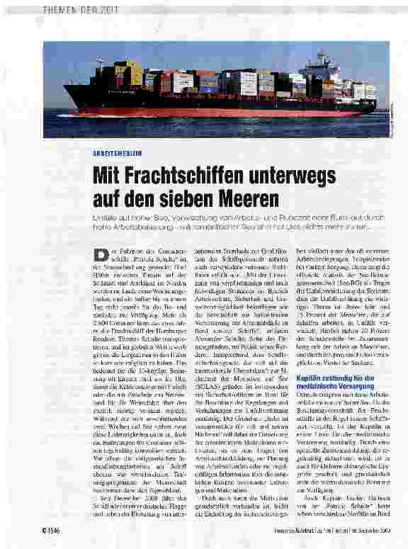 Vorschauseite 1: Mit Frachtschiffen unterwegs auf den sieben Meeren