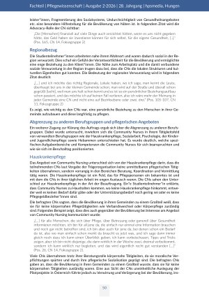 Vorschauseite 6: Der Auftrag von Community Nurses in Österreich . Qualitative Studie zur Perspektive der Berufsangehörigen
