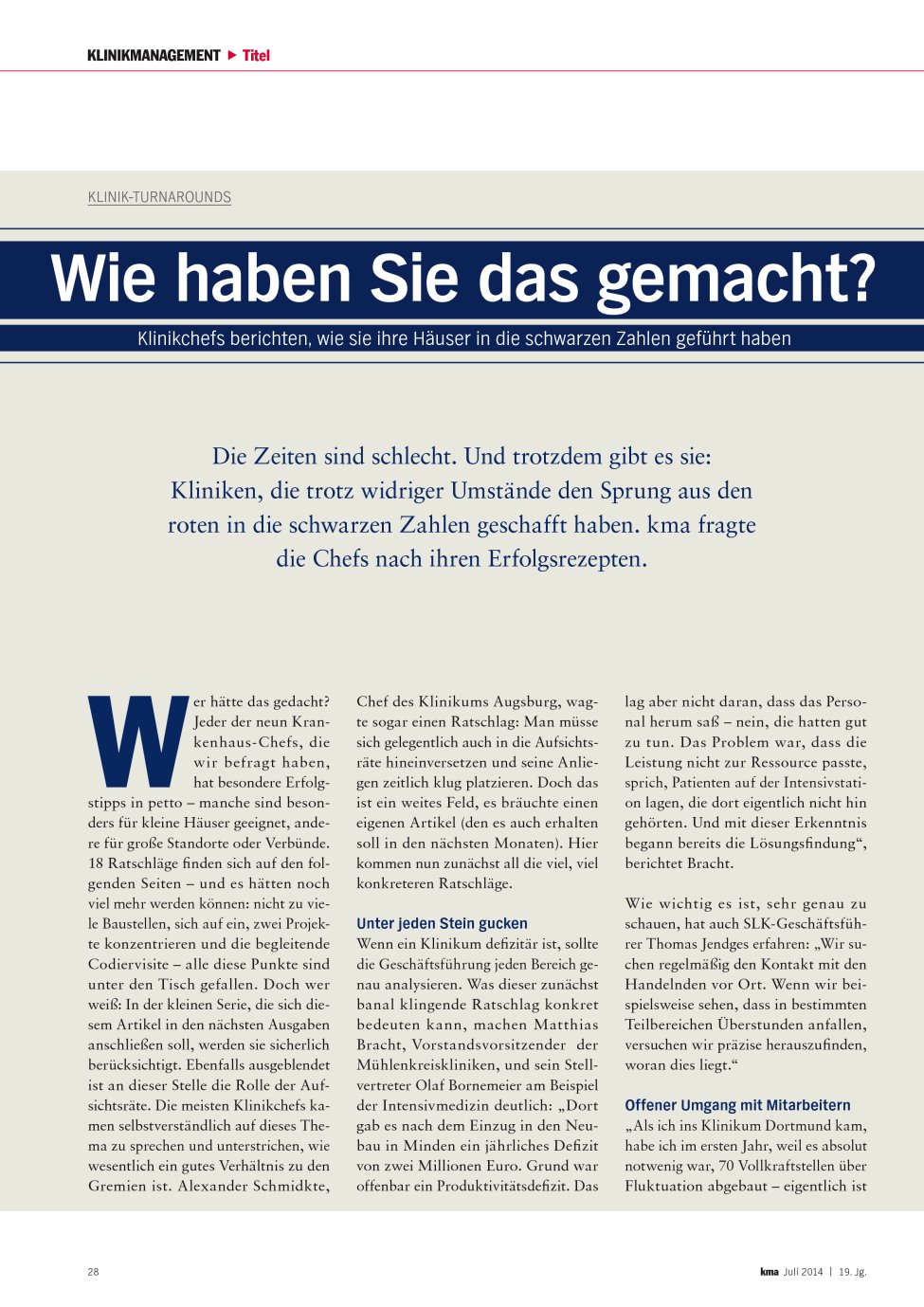 Vorschauseite 1: Wie haben Sie das gemacht?