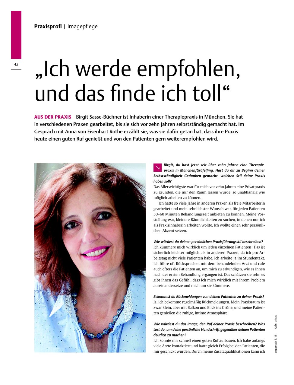 Vorschauseite 1: ?Ich werde empfohlen, und das finde ich toll? ? Aus der Praxis