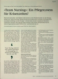 Vorschauseite 1: "Team Nursing": Ein Pflegesystem für Krisenzeiten?