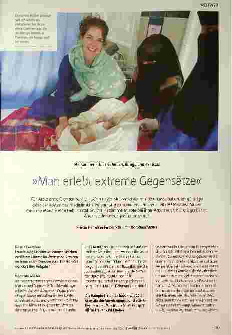 Vorschauseite 1: "Man erlebt extreme Gegensätze."