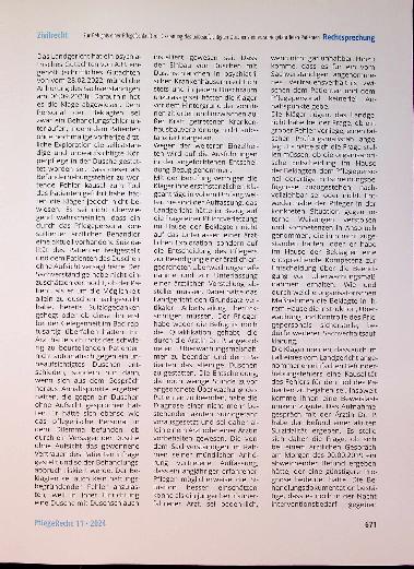 Vorschauseite 3: Zur Befugnis einer Pflegefachkraft zur Gestattung des unbeaufsichtigten Duschens eines suizidgefährdeten Patienten.