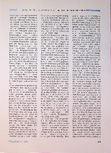 Vorschauseite 5: Zur Befugnis einer Pflegefachkraft zur Gestattung des unbeaufsichtigten Duschens eines suizidgefährdeten Patienten.