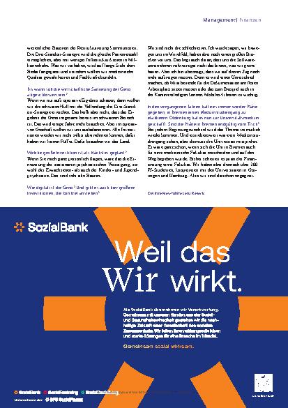 Vorschauseite 6: "Rausgeschmissen wird bei uns niemand."