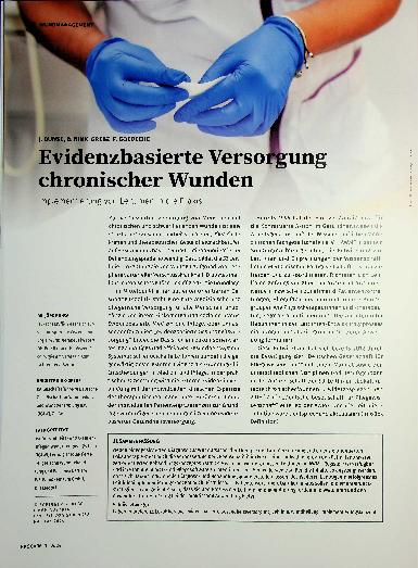 Vorschauseite 1: Evidenzbasierte Versorgung chronischer Wunden