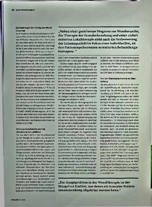 Vorschauseite 2: Evidenzbasierte Versorgung chronischer Wunden