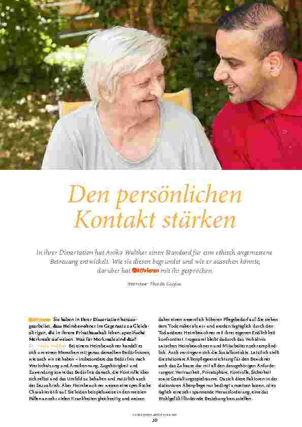 Vorschauseite 1: Den persönlichen Kontakt stärken