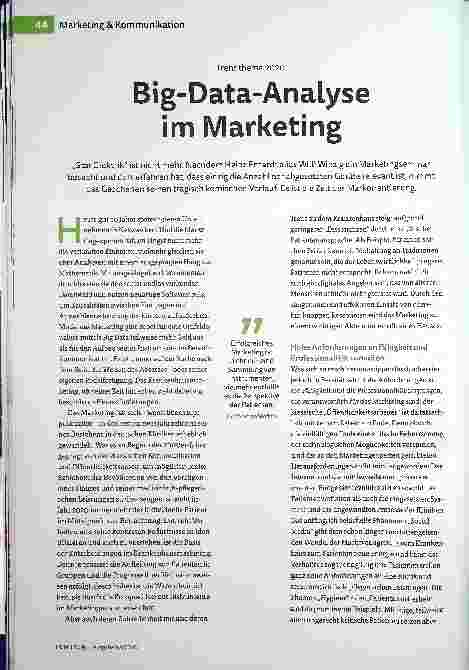 Vorschauseite 1: Big-Data-Analyse im Marketing