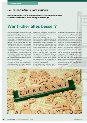 Vorschauseite 1: War früher alles besser?