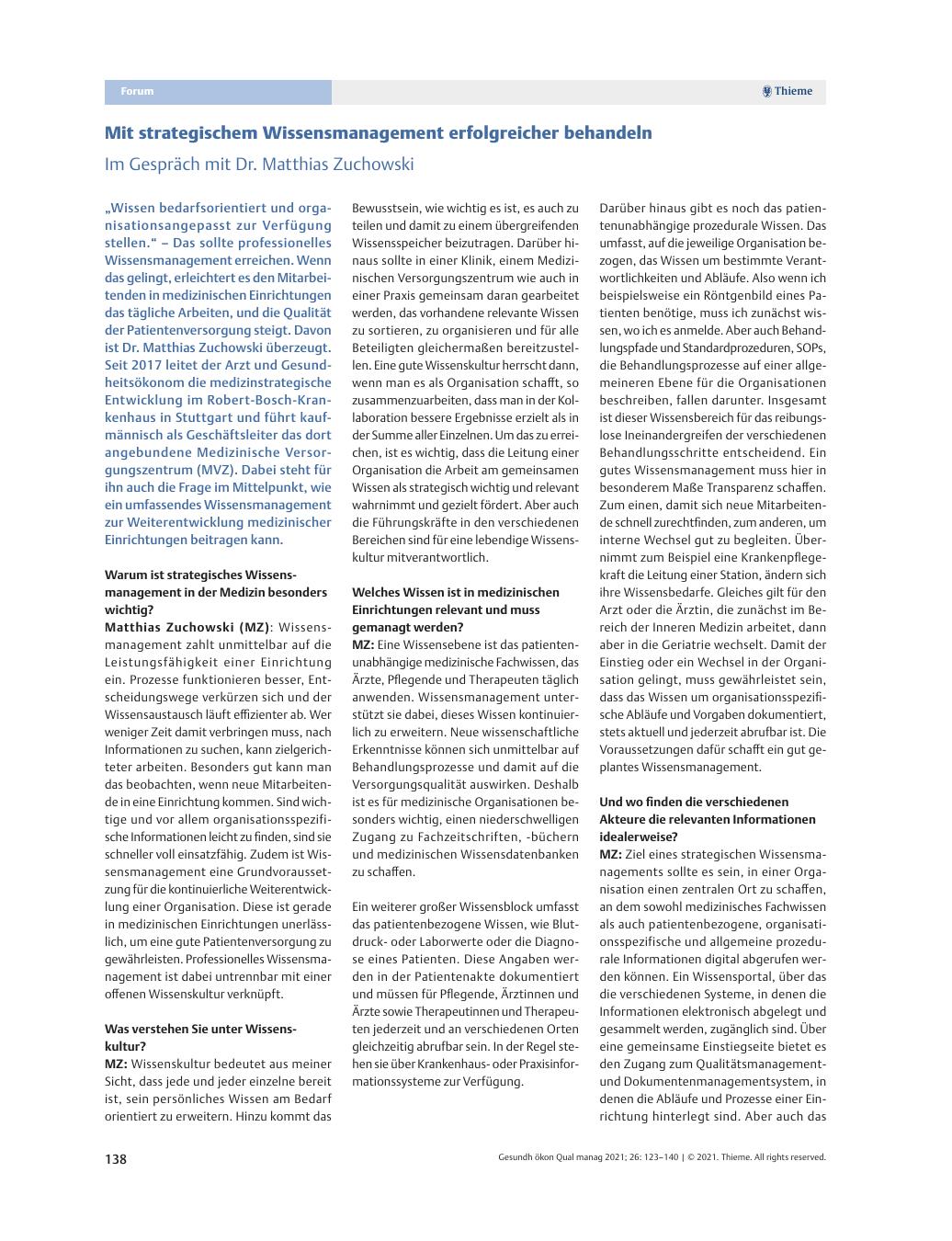 Vorschauseite 1: Mit strategischem Wissensmanagement erfolgreicher handeln