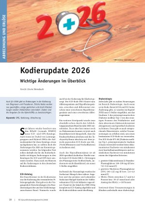 Vorschauseite 1: Kodierupdate 2026 Wichtige Änderungen im Überblick