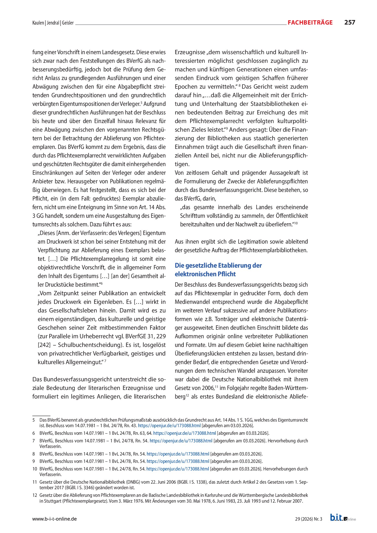 Vorschauseite 2: Eine zeitgemäße Nutzung der digitalen Pflichtsammlungen ermöglichen!
