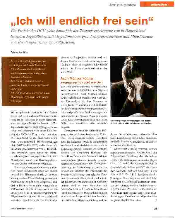 Vorschauseite 1: Ich will endlich frei sein