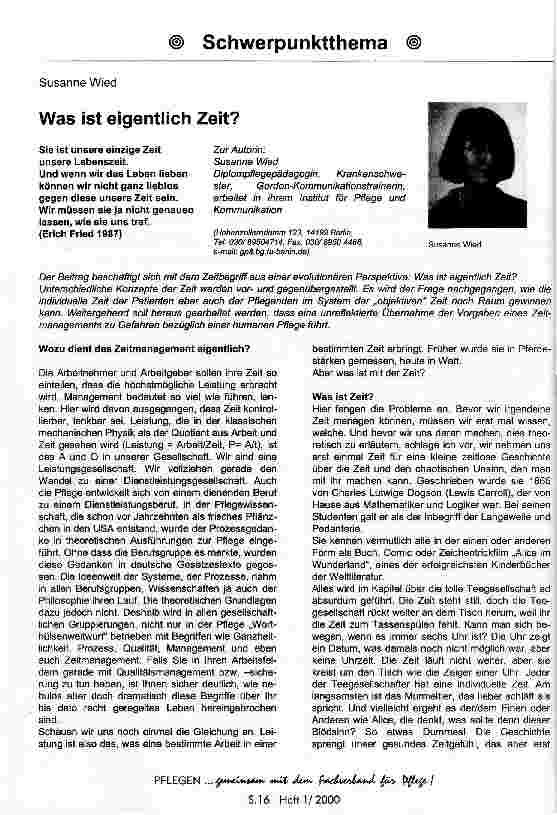 Vorschauseite 1: Was ist eigentlich Zeit?