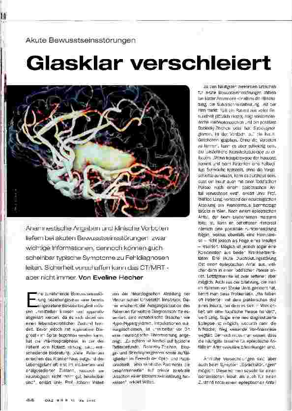 Vorschauseite 1: Glasklar verschleiert
