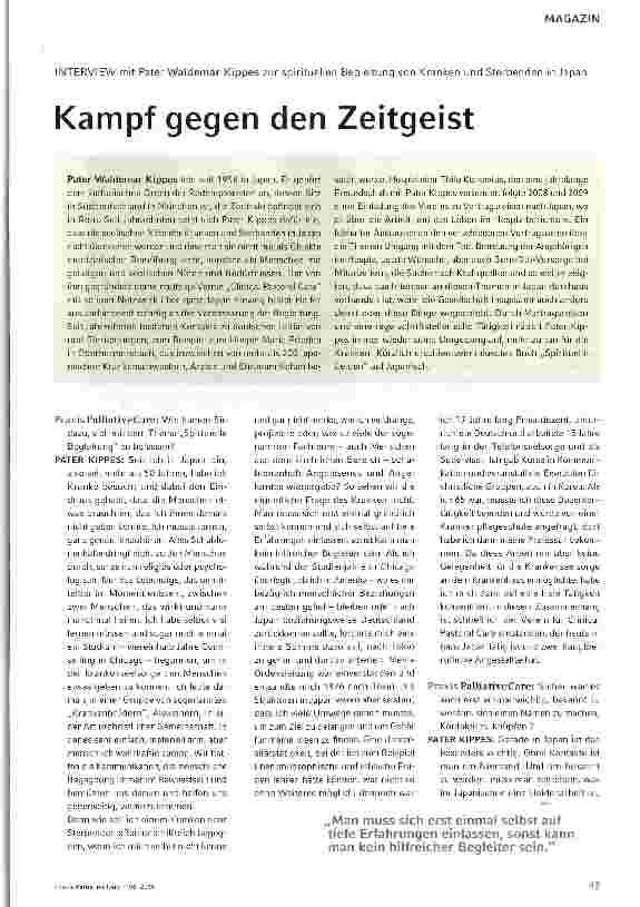 Vorschauseite 1: Kampf gegen den Zeitgeist