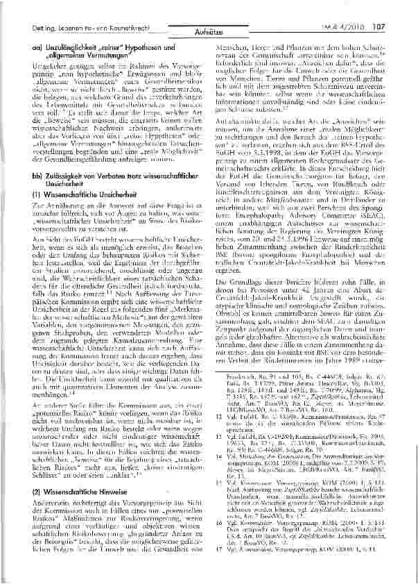 Vorschauseite 3: Wissenschaftlichkeit im Lebensmittelund Kosmetikrecht