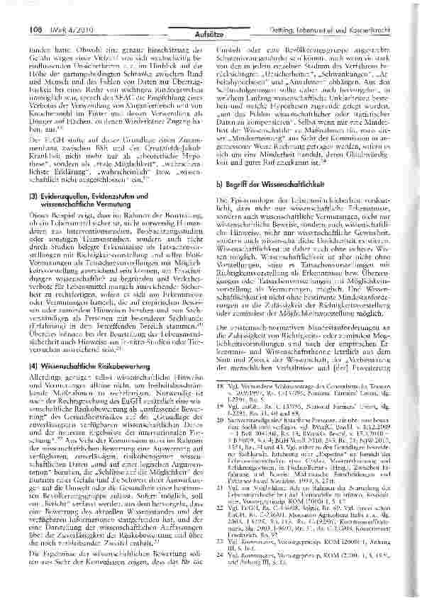 Vorschauseite 4: Wissenschaftlichkeit im Lebensmittelund Kosmetikrecht