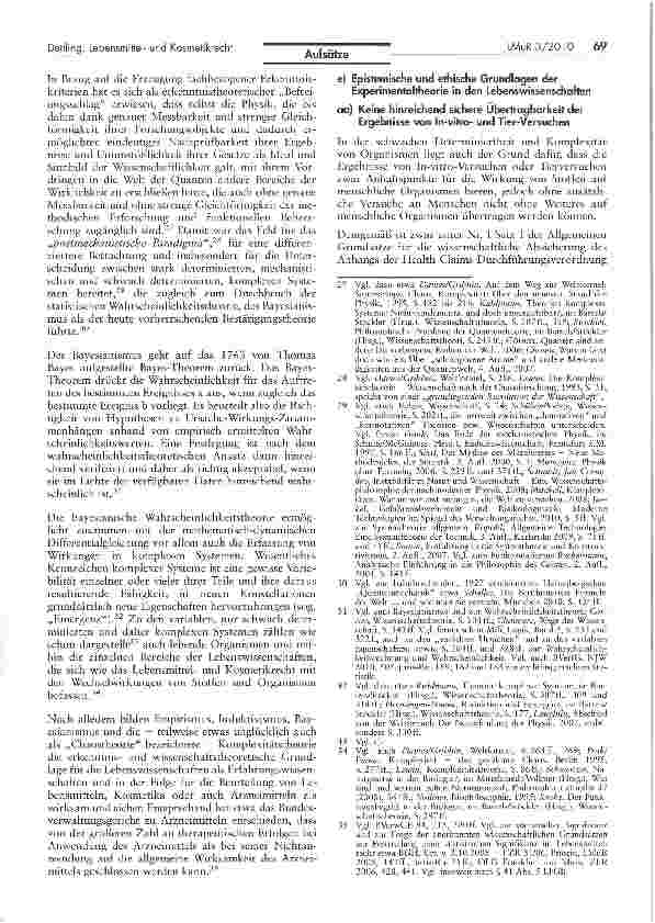 Vorschauseite 5: Wissenschaftlichkeit im Lebensmittelund Kosmetikrecht Empirismus, Induktivismus, Bayesianismus und Komplexitätstheorie als methodische Basis — (Teil 1