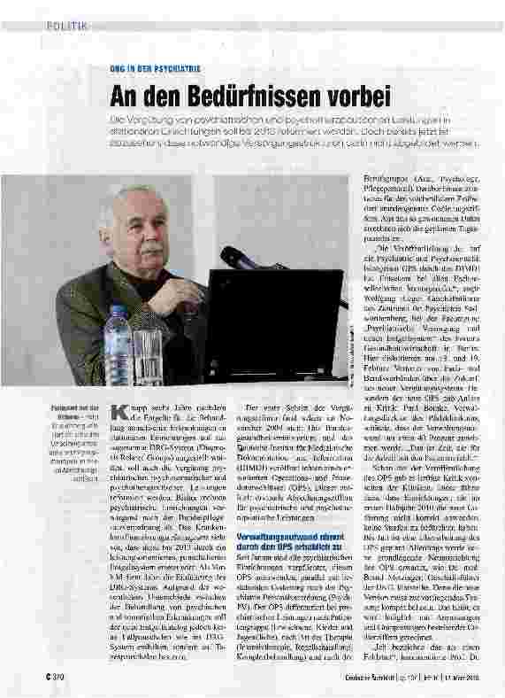 Vorschauseite 1: An den Bedürfnissen vorbei