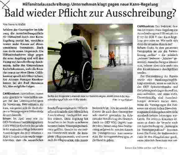 Vorschauseite 1: Bald wieder Pflicht zur Ausschreibung?