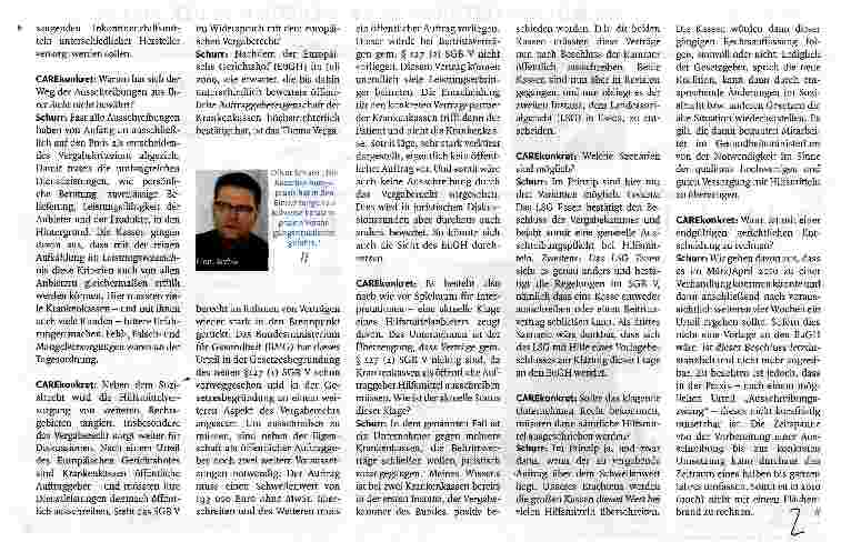 Vorschauseite 2: Bald wieder Pflicht zur Ausschreibung?