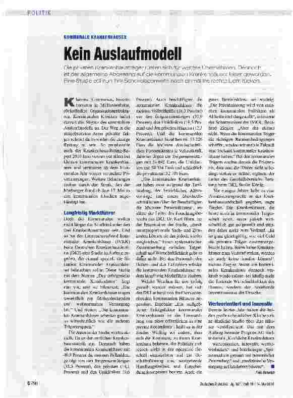 Vorschauseite 1: Kein Auslaufmodell